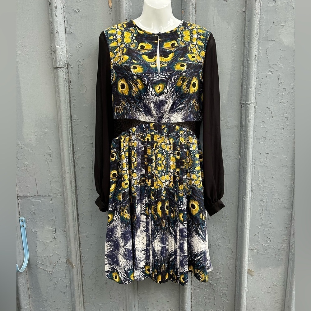 Nicole Richie for Impulse pleated patterned dress, size 8 - Picture 2 of 13
